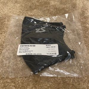 Zensah Technical Face Mask, OS, Black